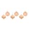 6ct. Peach Iridescent Glass Mixed Ornaments